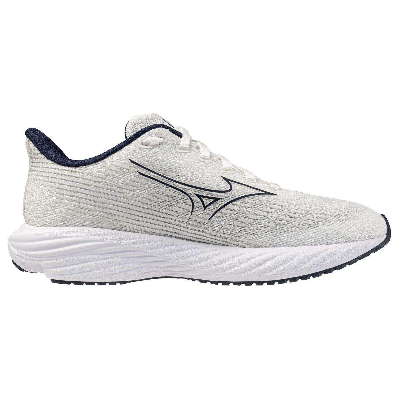 Mizuno Enerzy Rider Jr Running Shoes, GF White/Dress Blues