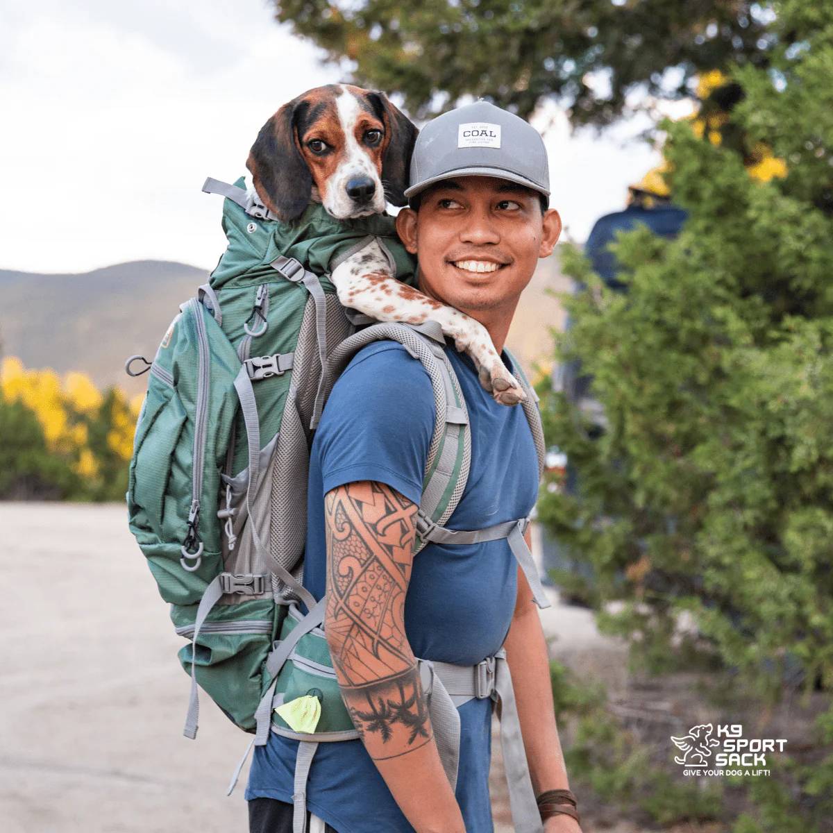 K9 Sport Sack | Kolossus Dog Carrier, Green