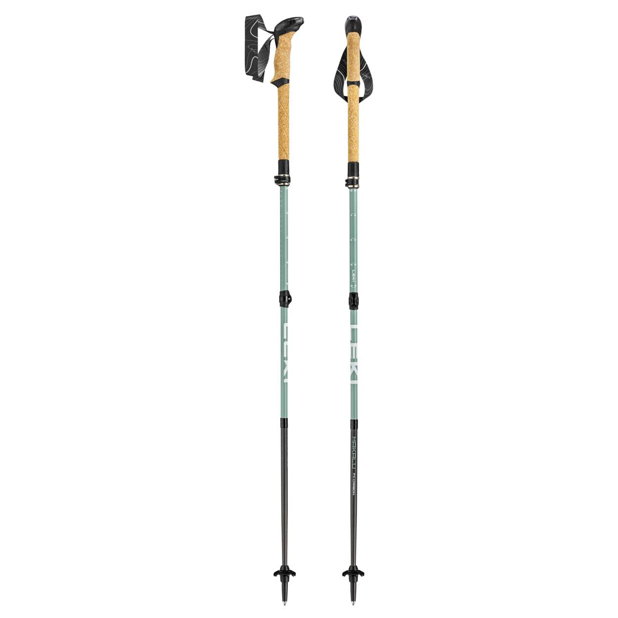 Leki Makalu FX Carbon Compact, Natural Carbon/Grey Green/White Main image