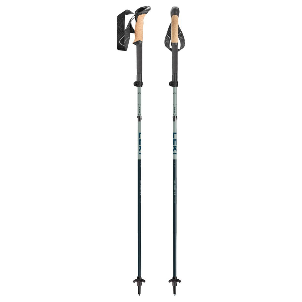 Leki Makalu Cork FX TA, Stone Blue Dark/Dark Sea Green