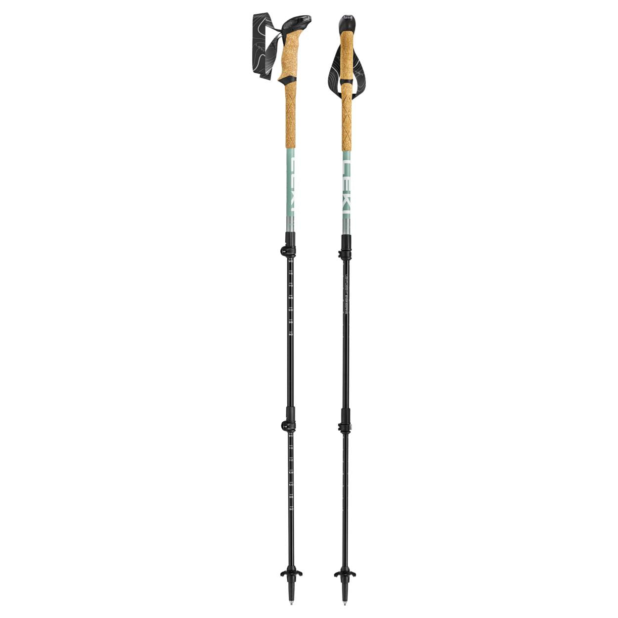 Leki Makalu Lite Compact, Grey Green/Silver/White