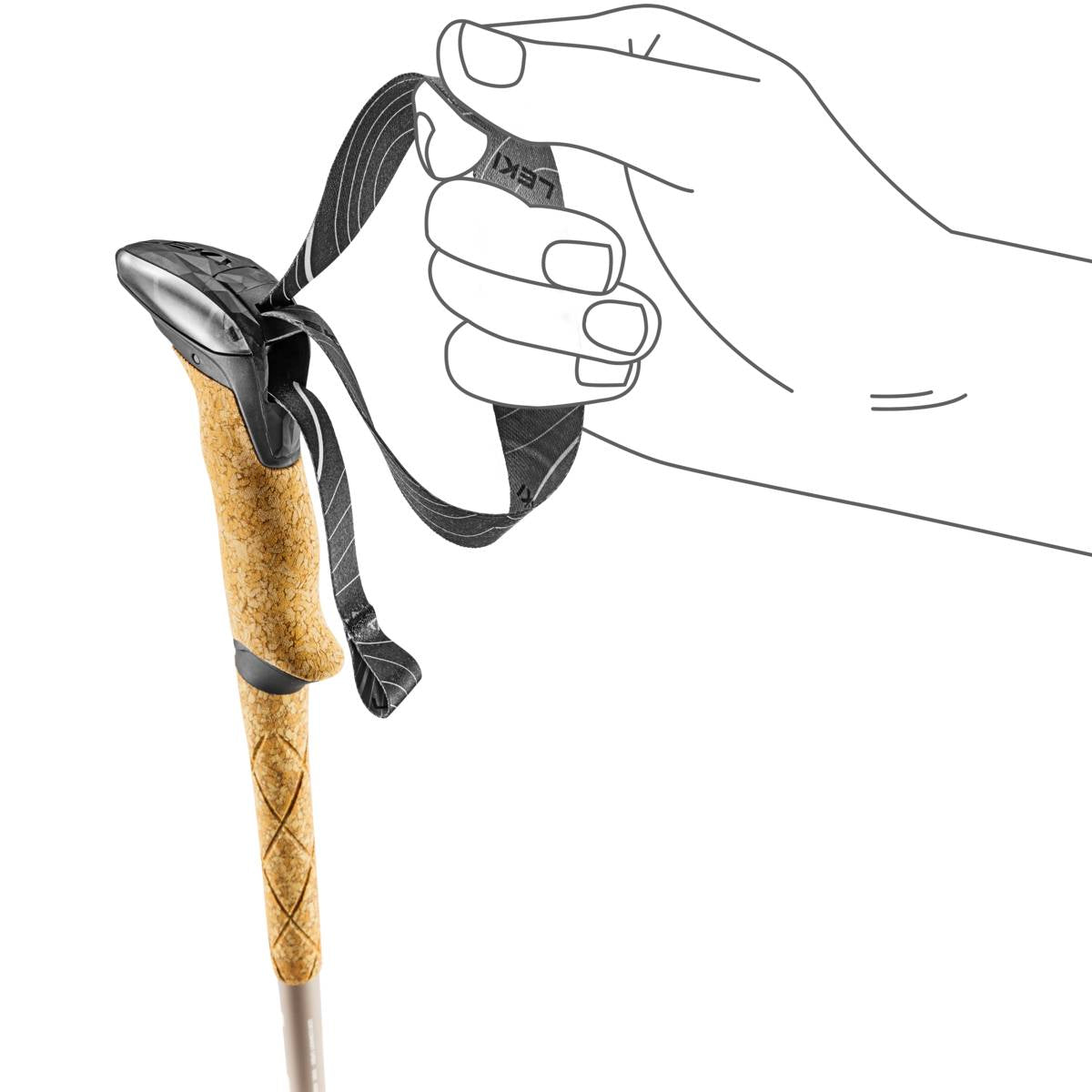 Leki Makalu Lite AS Compact, Pale Clay Light/White/Silver