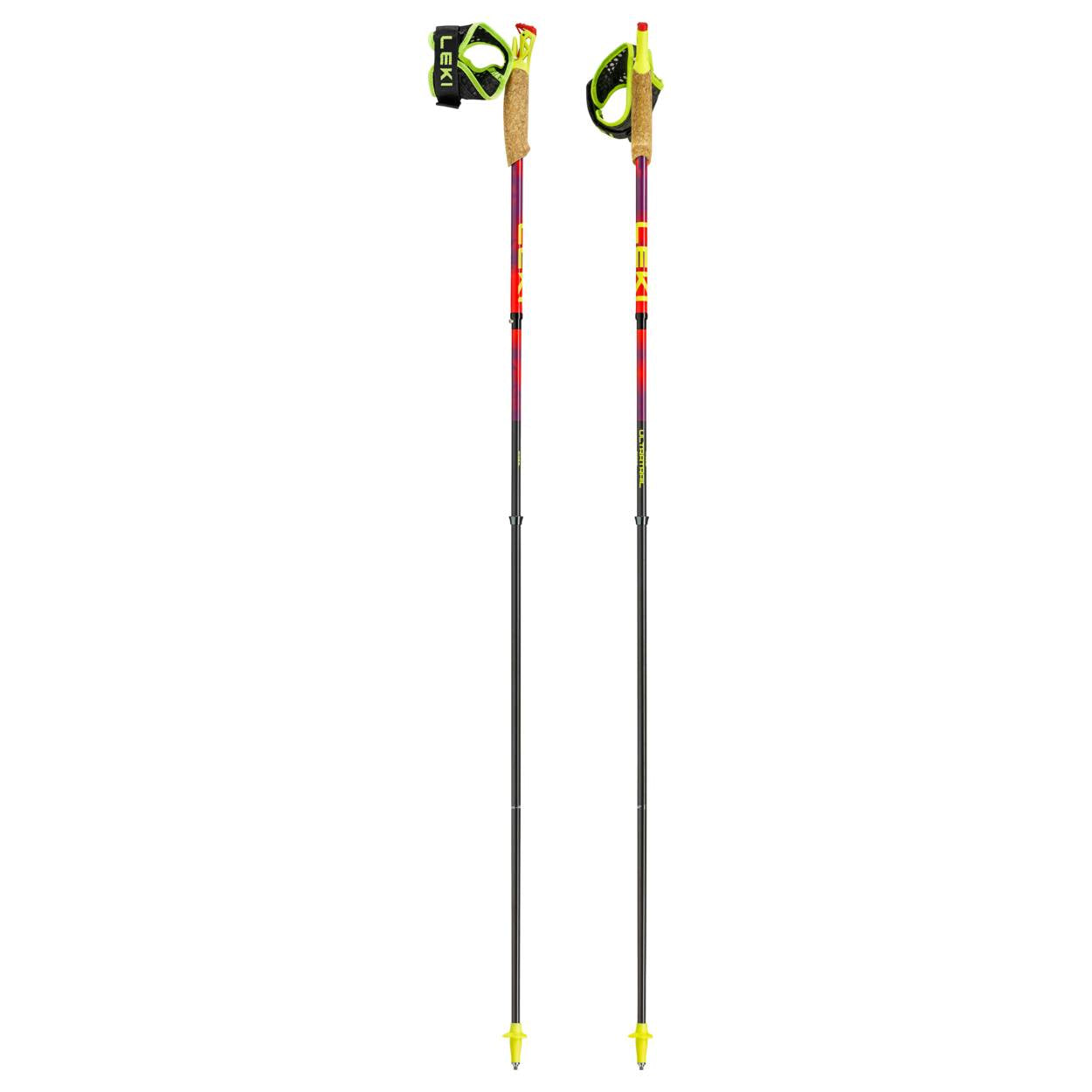 Leki Ultratrail FX.One SL, Bright Red/Violet/Neon Yellow
