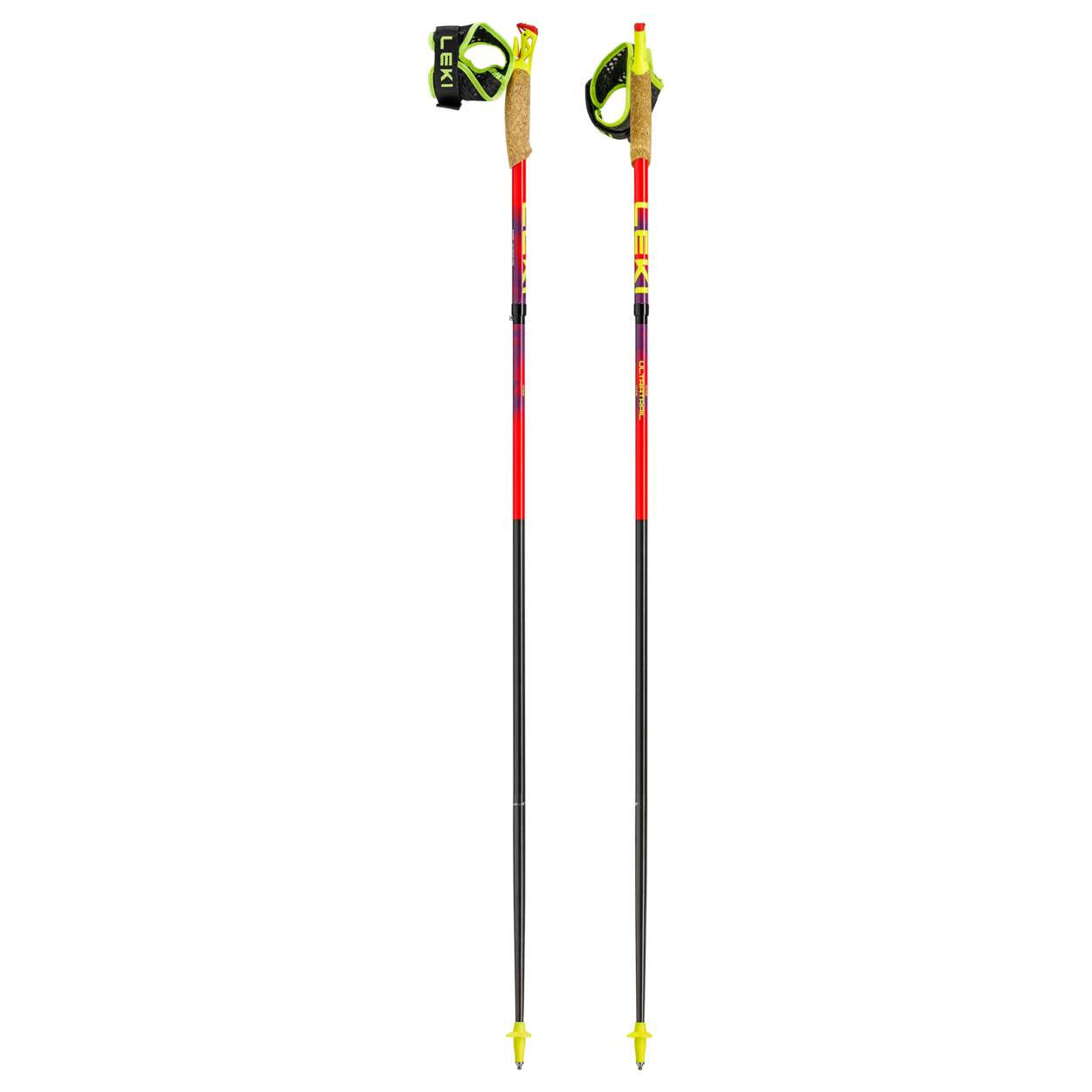 Leki Ultratrail FX.One, Bright Red/Violet/Neon Yellow