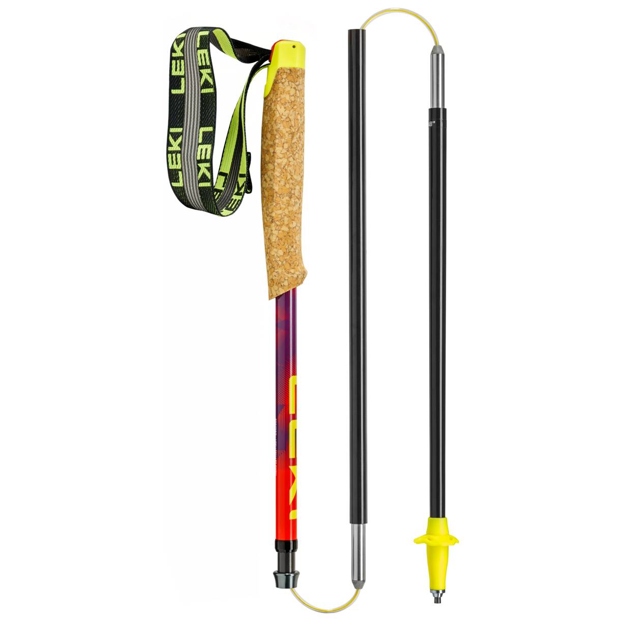 Leki Neotrail Pro FX.One SL, Bright Red/Violet/Neon Yellow