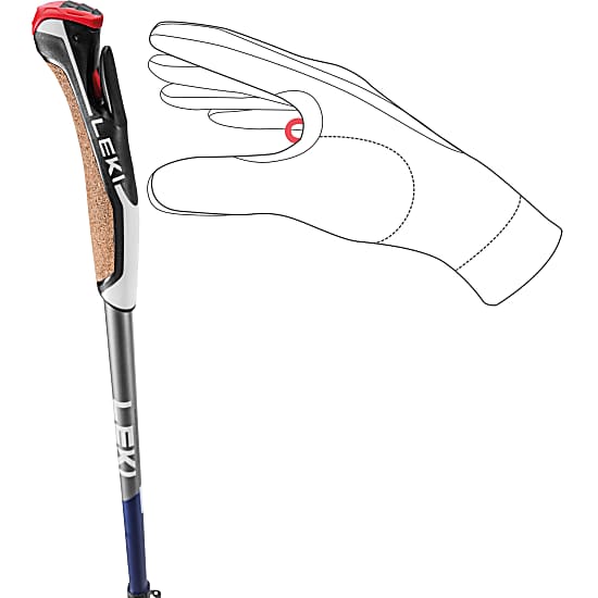 Leki Traveller Carbon, MidnightBlu DkMetallic/Lt Anthracite/Wht