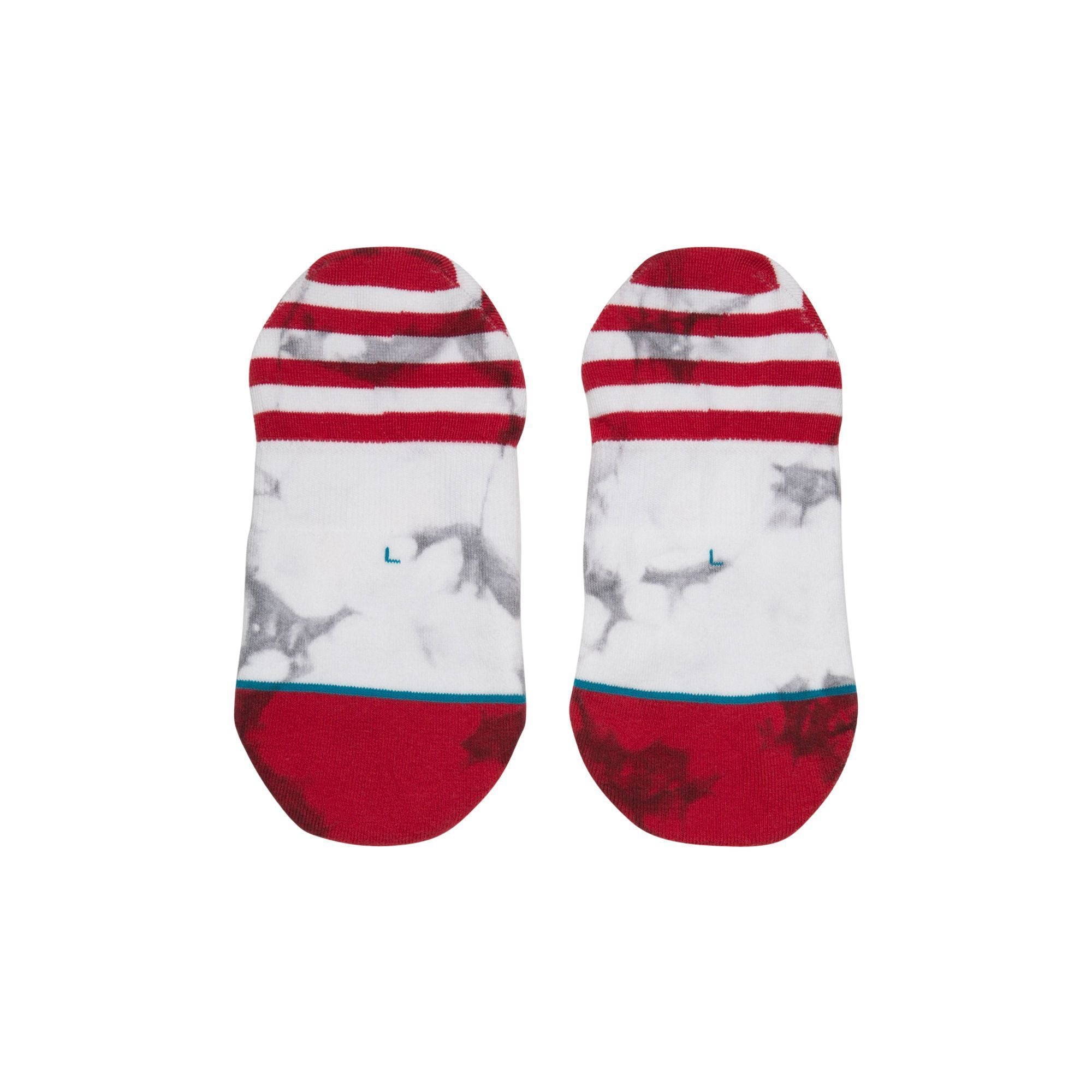 Stance Liberties Low Socks, White/Red