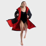 Dryrobe Advance Long Sleeve, Black Red