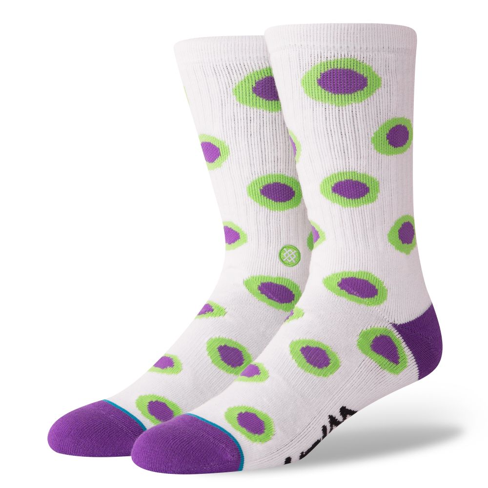 Stance Lizard King The Liz Crew Socks, White Main image
