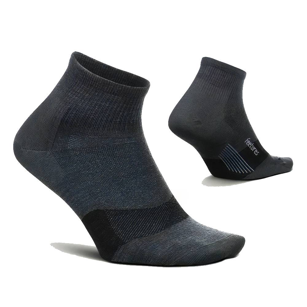 Feetures Merino 10 Max Cushion Quarter, Grey