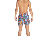 Saxx Cannonball 2in1 Men's 5" Swim Shorts, Navy Lucha Libre