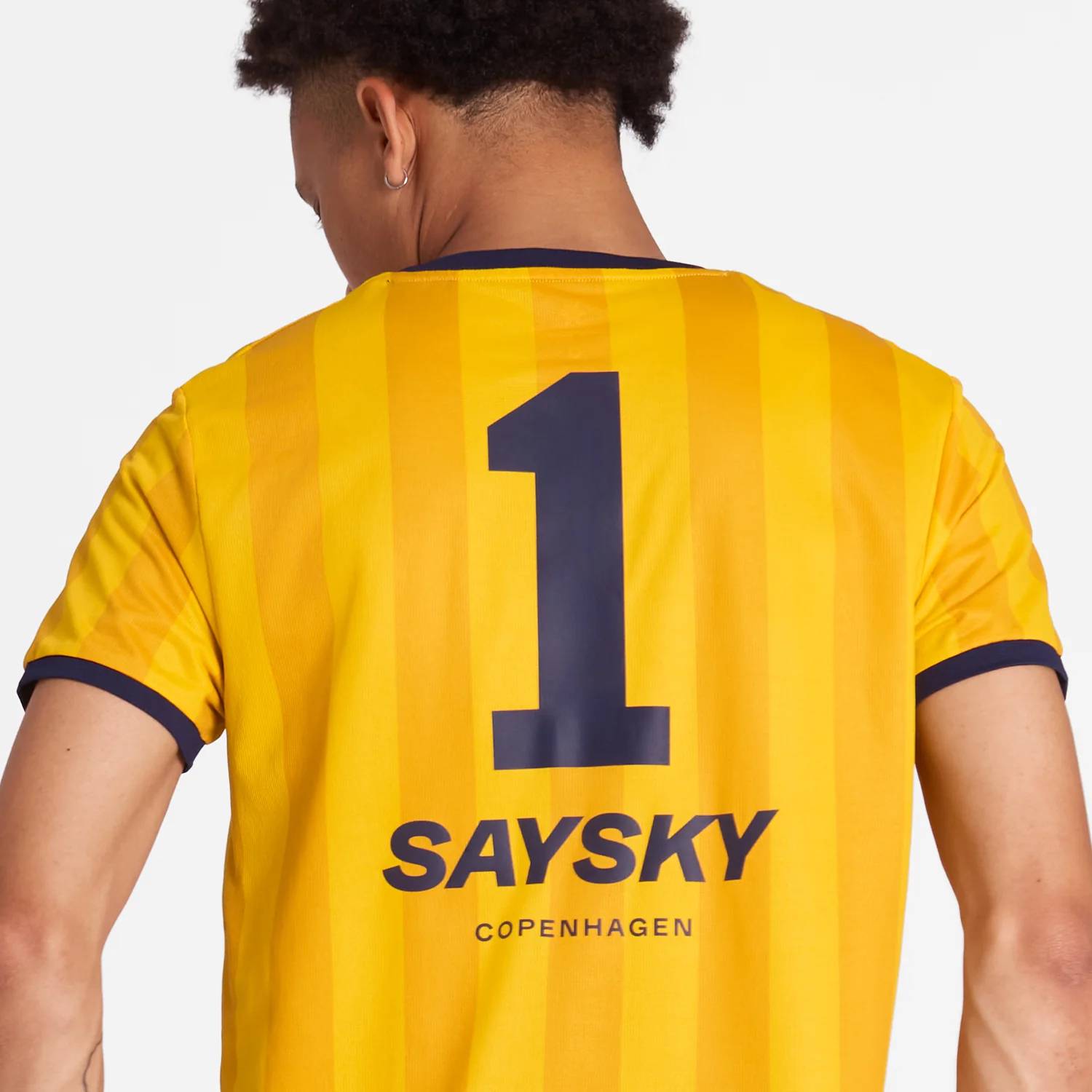 Saysky Stripe Combat T-Shirt, Yellow