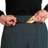 Saysky Houndstooth Pace 2 in 1 Shorts 5'', Blue AOP