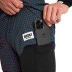 Saysky Houndstooth Pace 2 in 1 Shorts 5'', Blue AOP