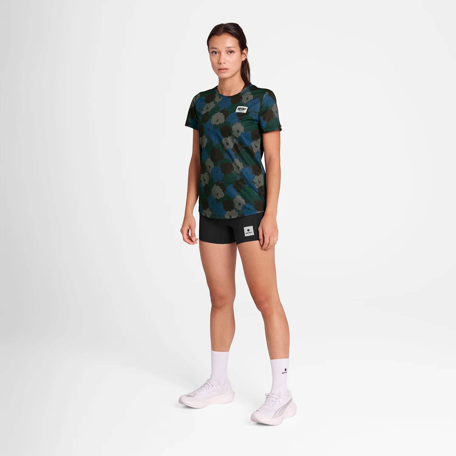 Saysky WMNS Flower Combat T-Shirt, Flower Camo