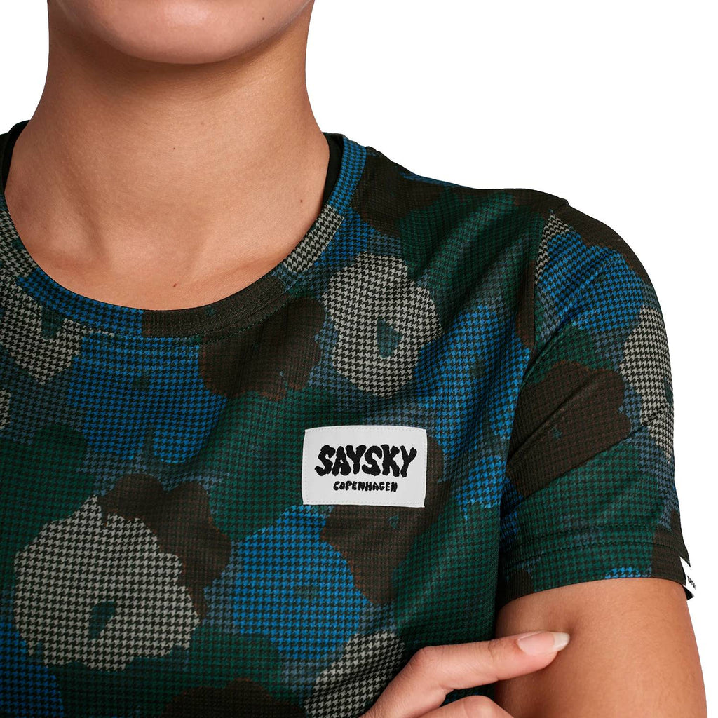 Saysky WMNS Flower Combat T-Shirt, Flower Camo