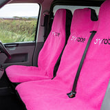 Dryrobe Water-repellent Car Seat Cover (Single), Pink/Black