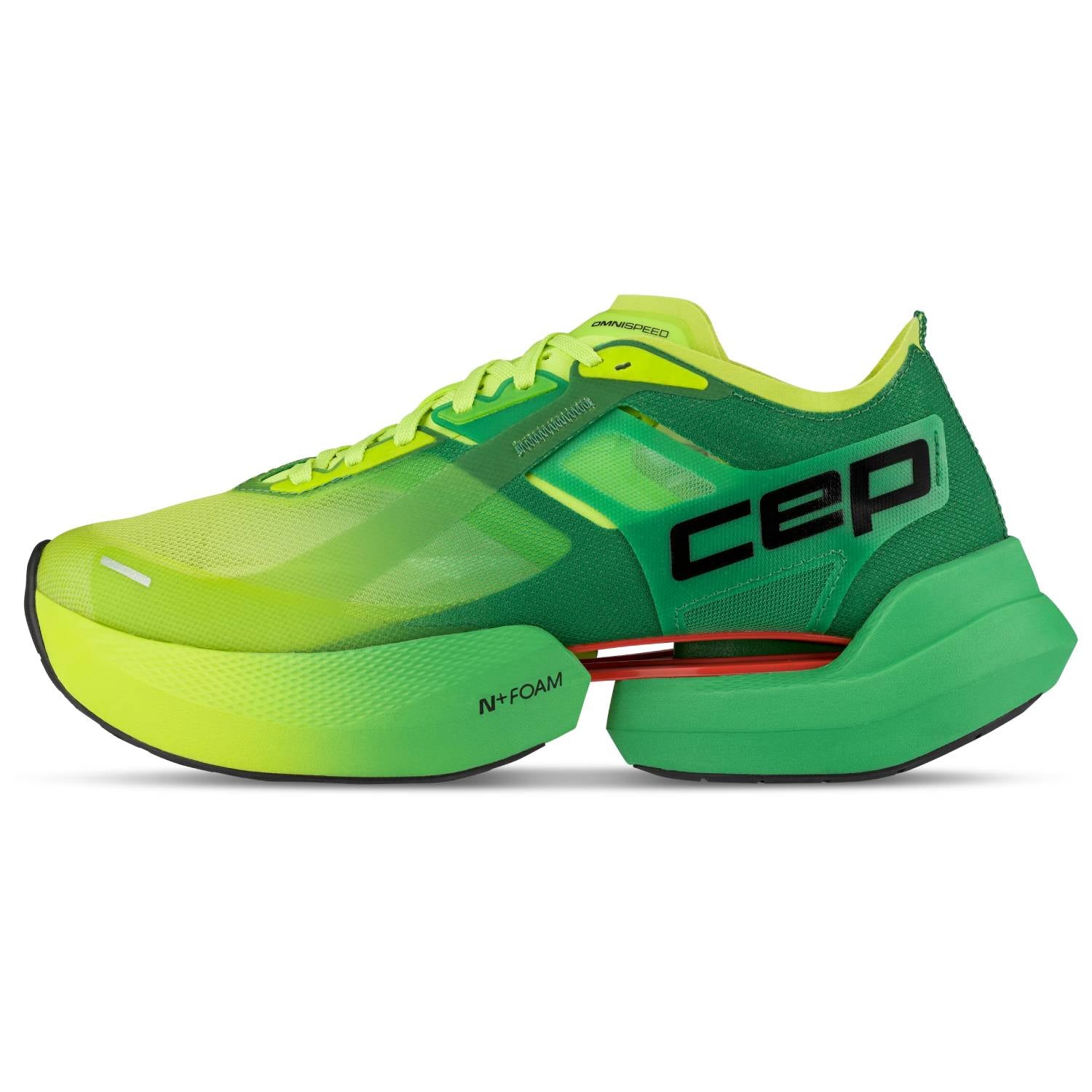 CEP Pro Run Omnispeed Bowtech Men's Running Shoes, Green/Lime Fade Main image
