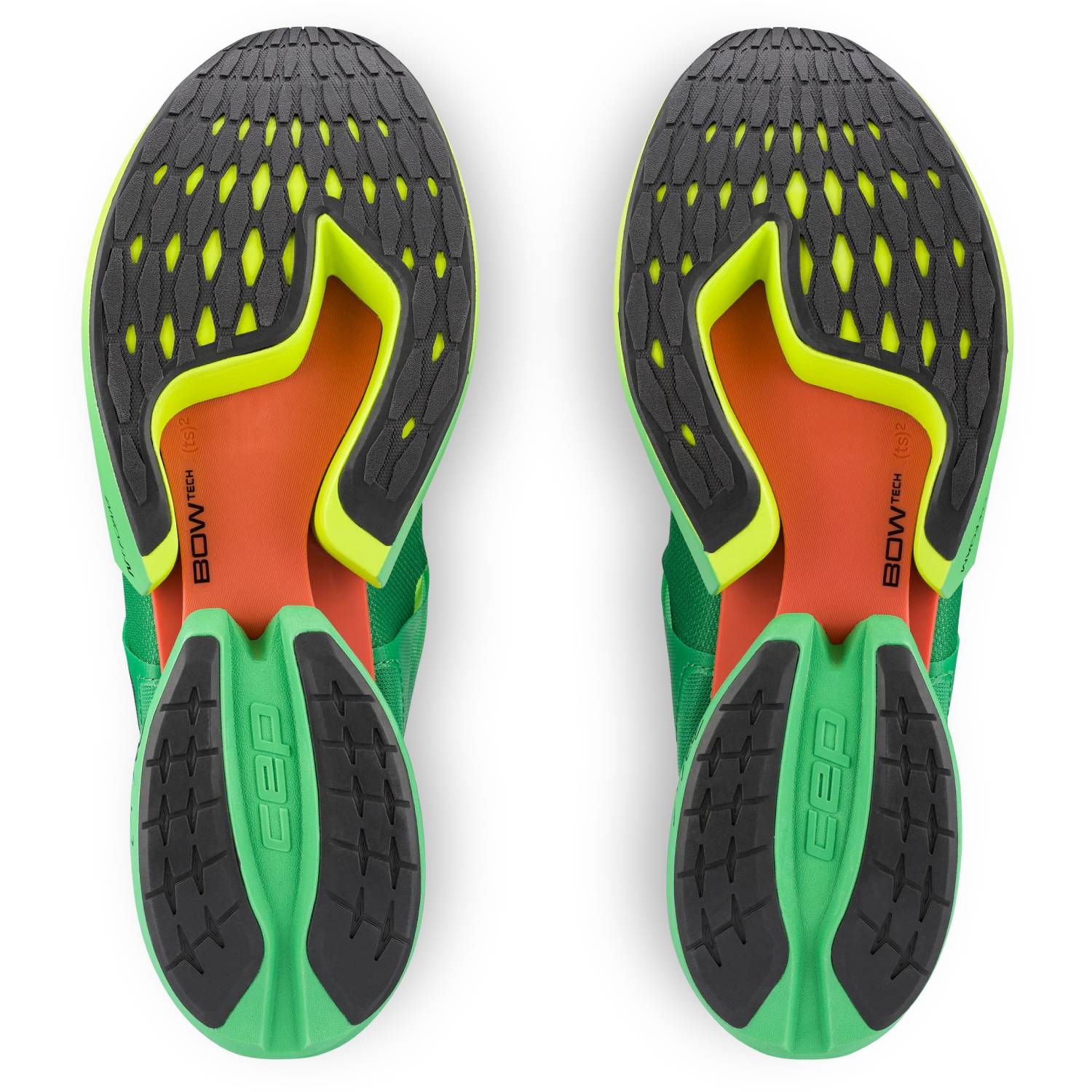 CEP Pro Run Omnispeed Bowtech Men's Running Shoes, Green/Lime Fade