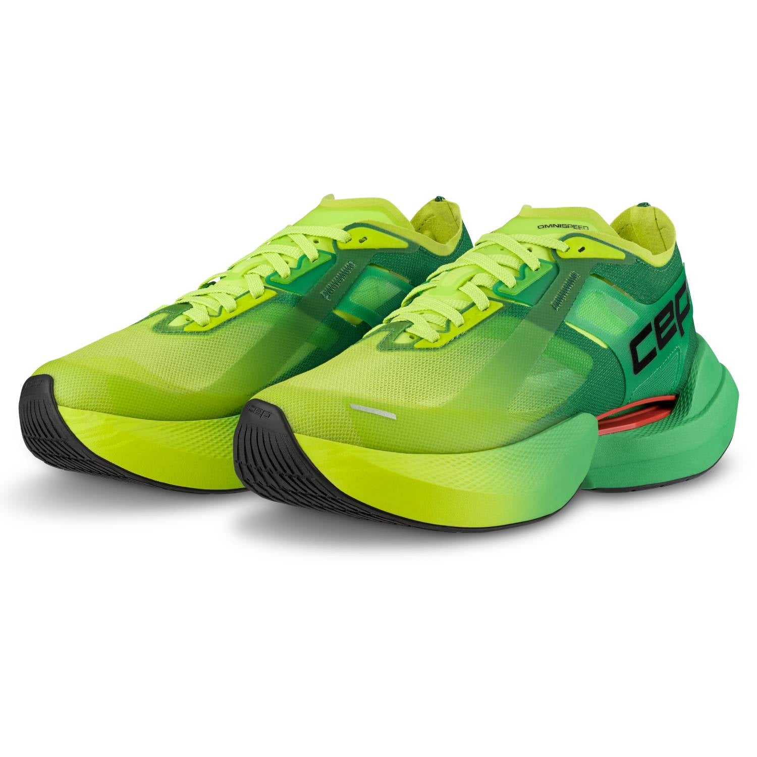 CEP Pro Run Omnispeed Bowtech Men's Running Shoes, Green/Lime Fade