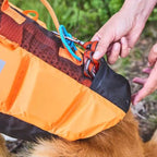 Non-Stop Dogwear Protector Life Jacket, Black/Orange