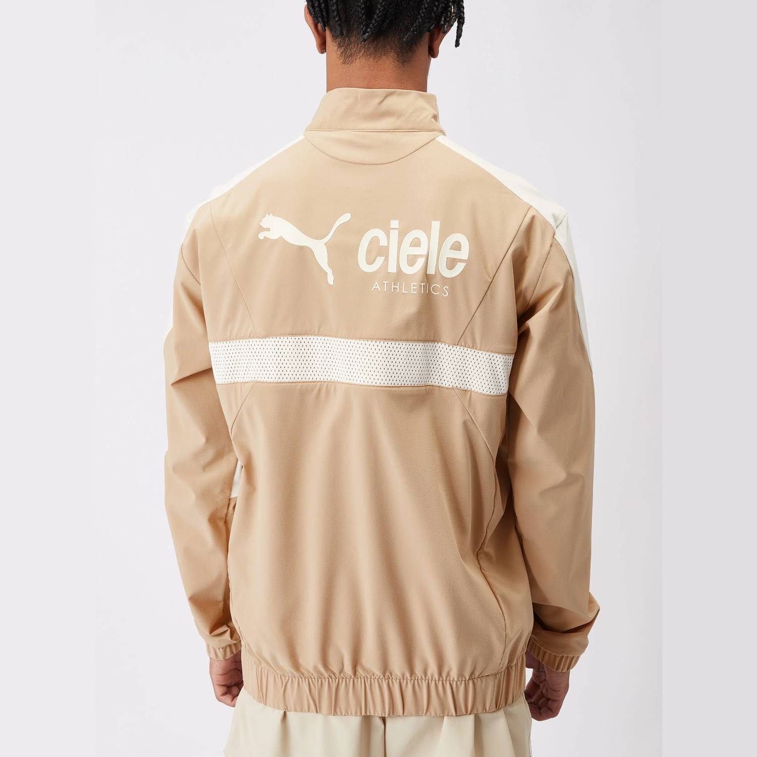 PUMA x Ciele Men's Running Tracksuit Jacket, Dusty Tan