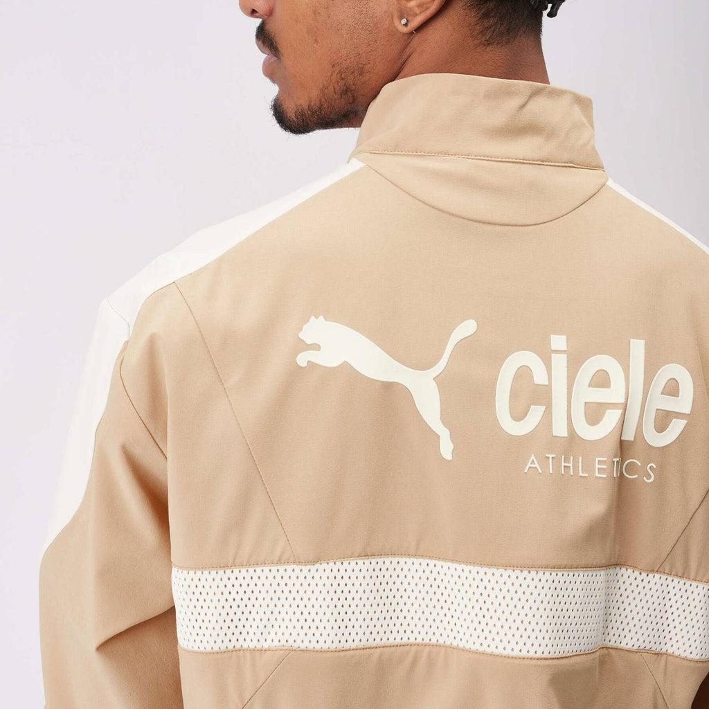PUMA x Ciele Men's Running Tracksuit Jacket, Dusty Tan