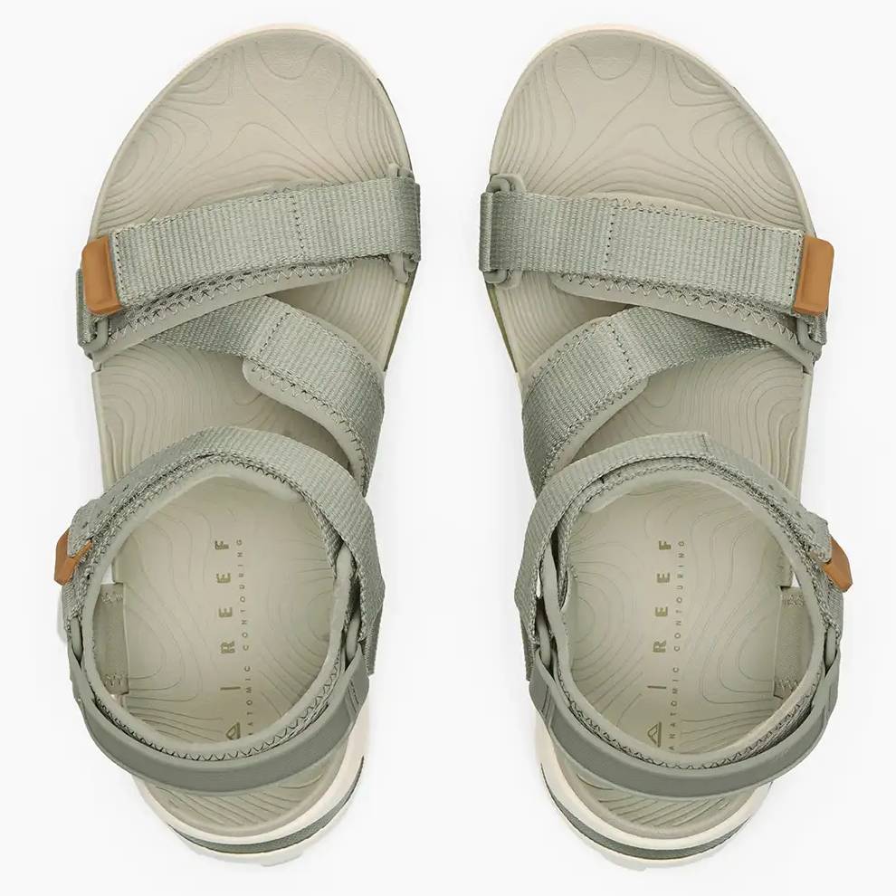 Reef Cross-Shore Sandals, Sage/Tan