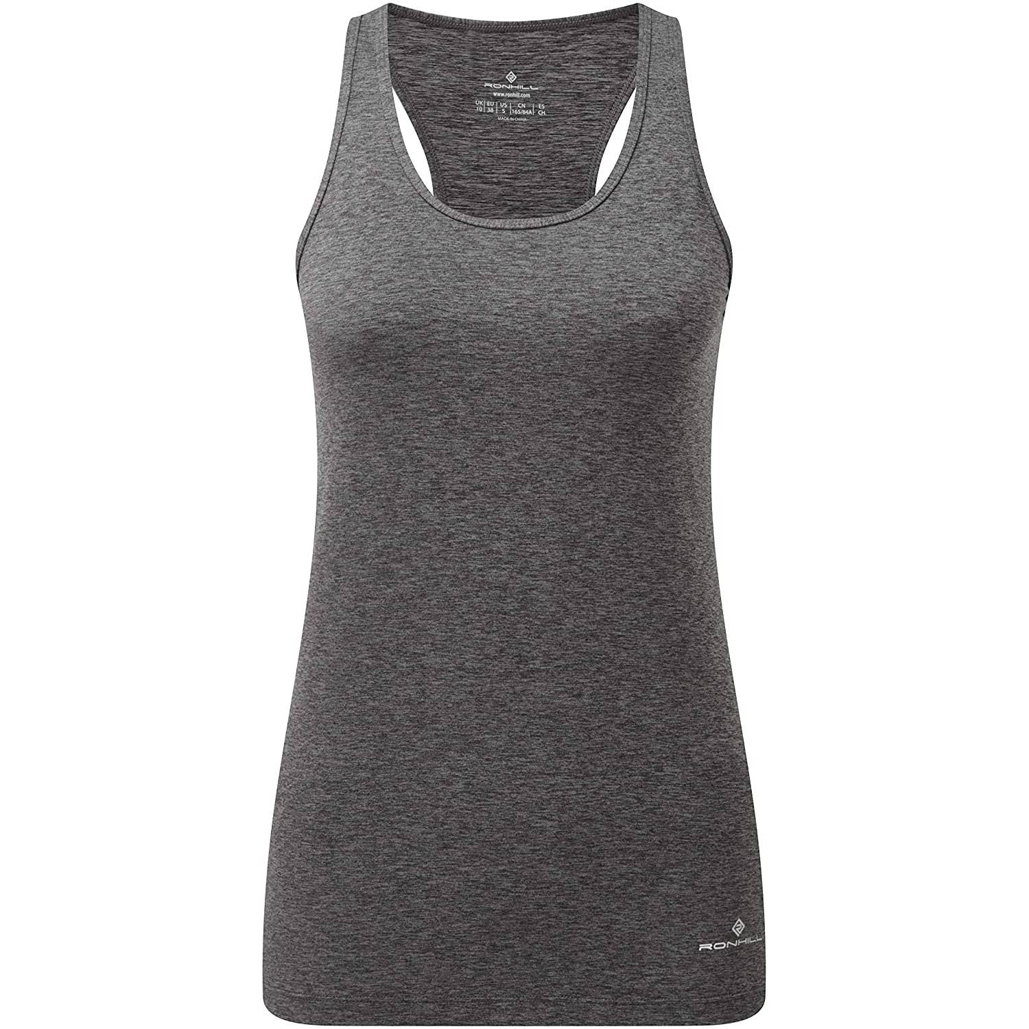 Ronhill Women's Momentum Body Tank Top, Grey Marl Main image