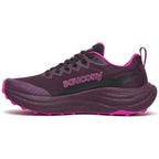 Saucony Ride TR3 Women's Trail Running Shoes, Eggplant/Black