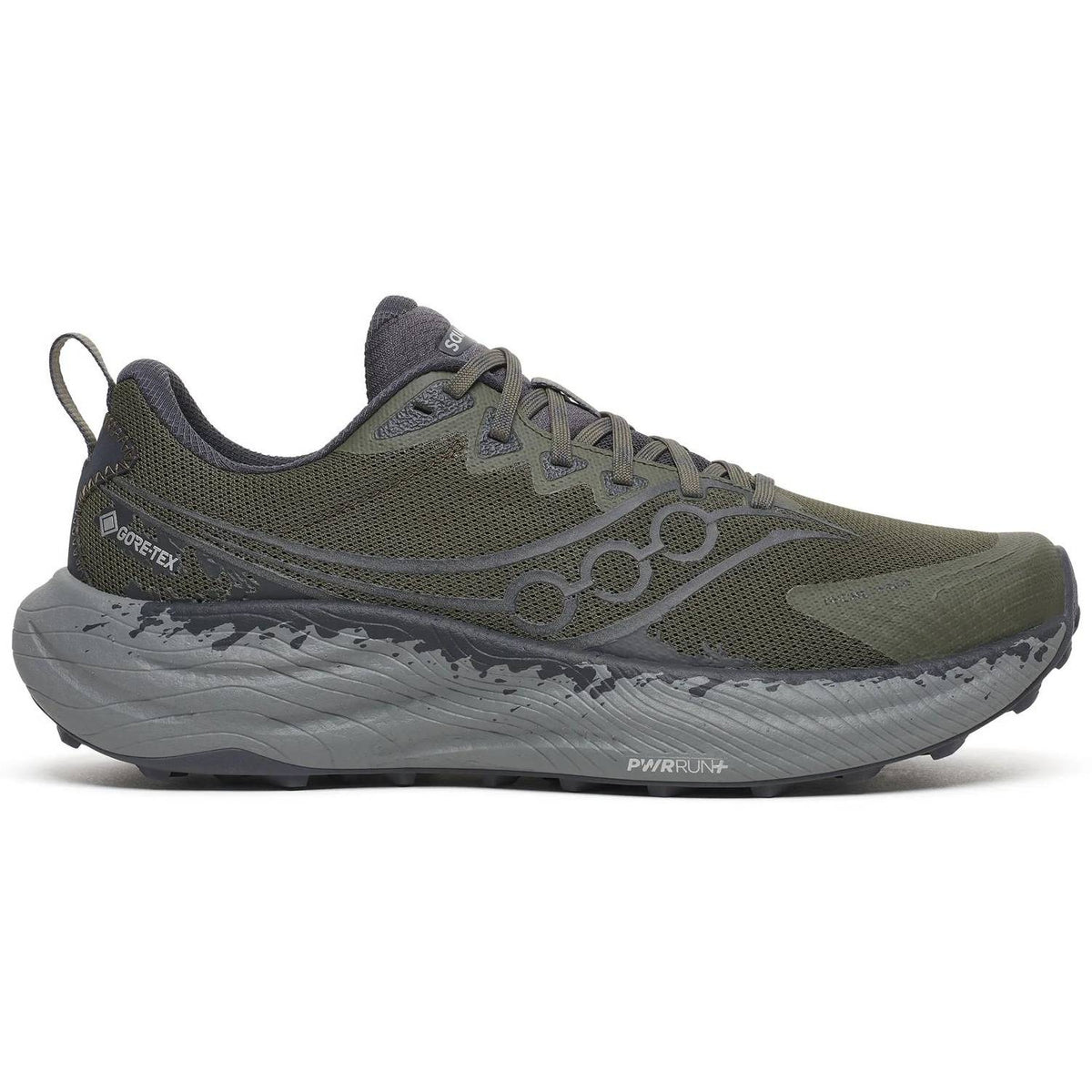 Saucony Ride TR3 GTX Men's Trail Running Shoes, Fatigue/Black