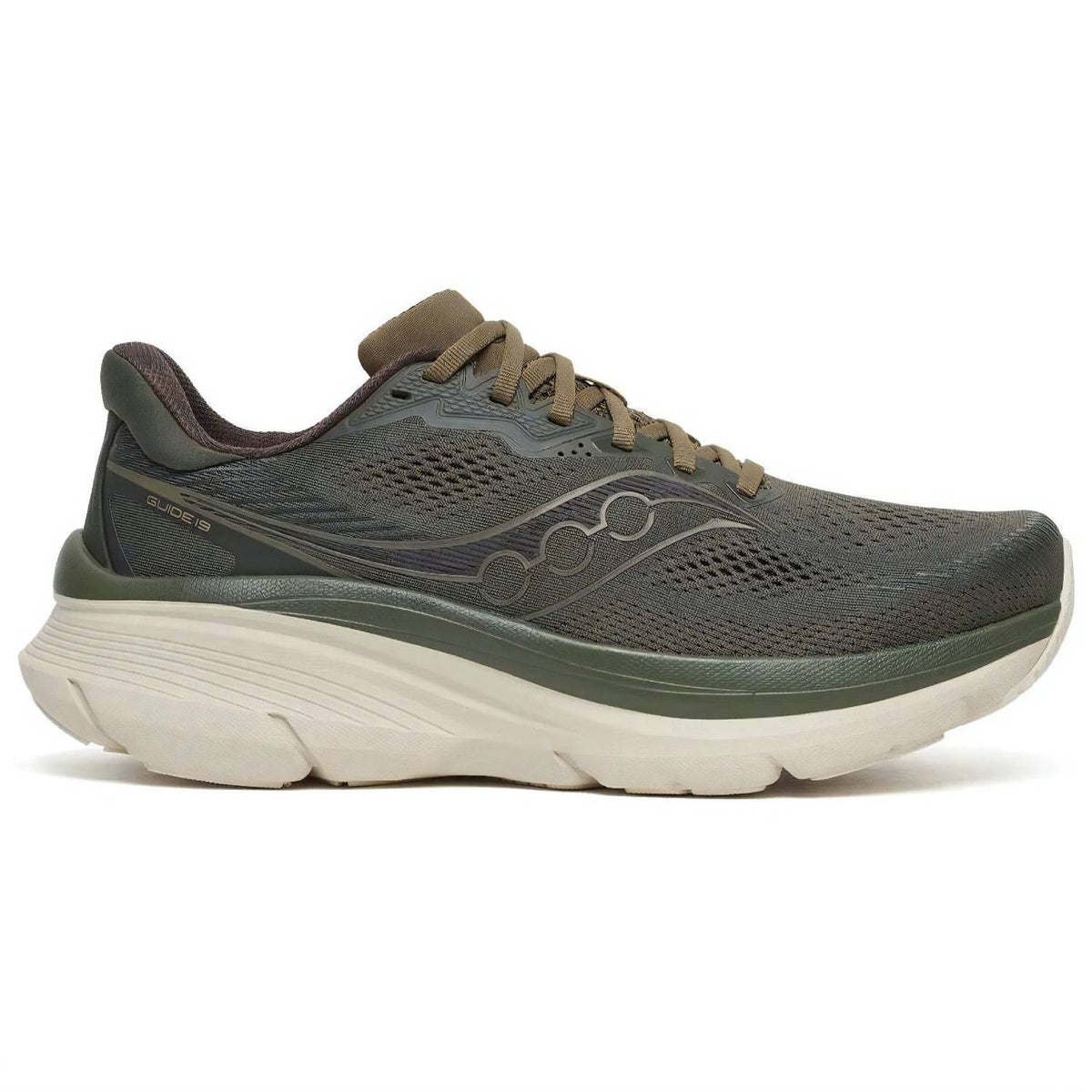 Saucony Guide 19 Men's Running Shoes, Fatigue/Field Main image