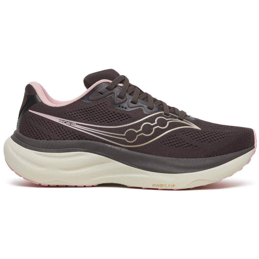 Saucony Ride 19 Women's Running Shoes, Torte/Eggshell