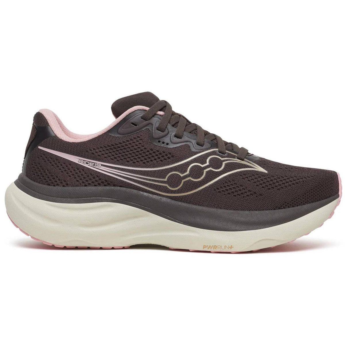 Saucony Ride 19 Women's Running Shoes, Torte/Eggshell Main image