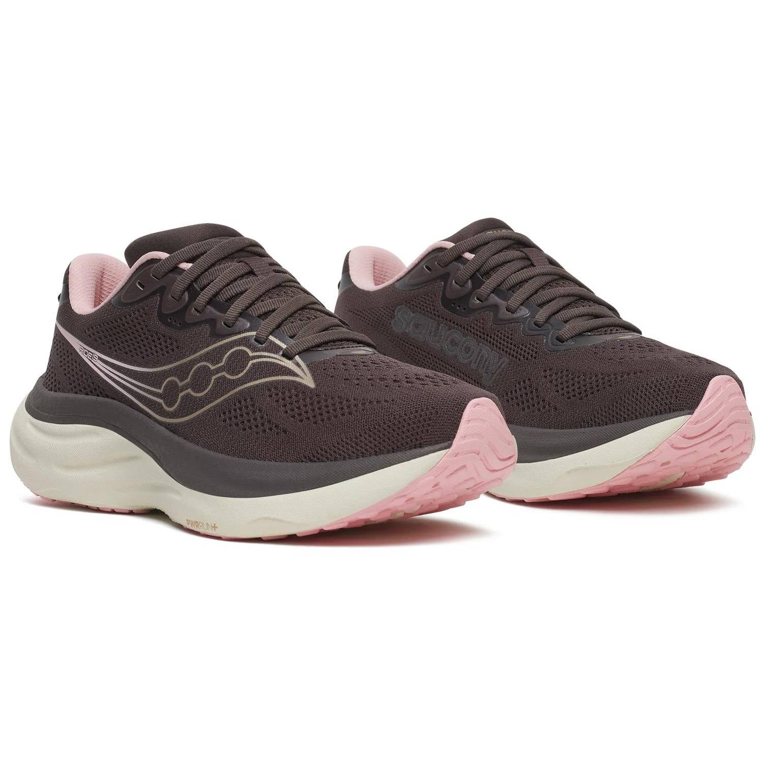 Saucony Ride 19 Women's Running Shoes, Torte/Eggshell