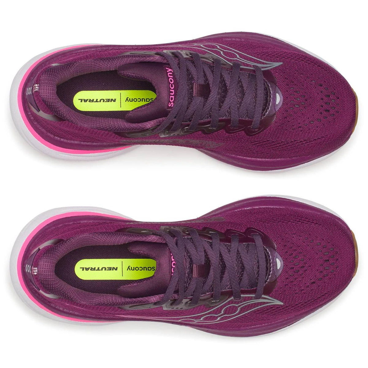 Saucony Ride 19 Women's Running Shoes, Plum/Eggplant