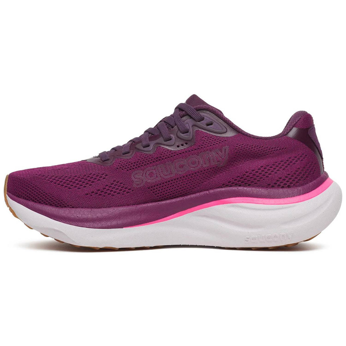 Saucony Ride 19 Women's Running Shoes, Plum/Eggplant