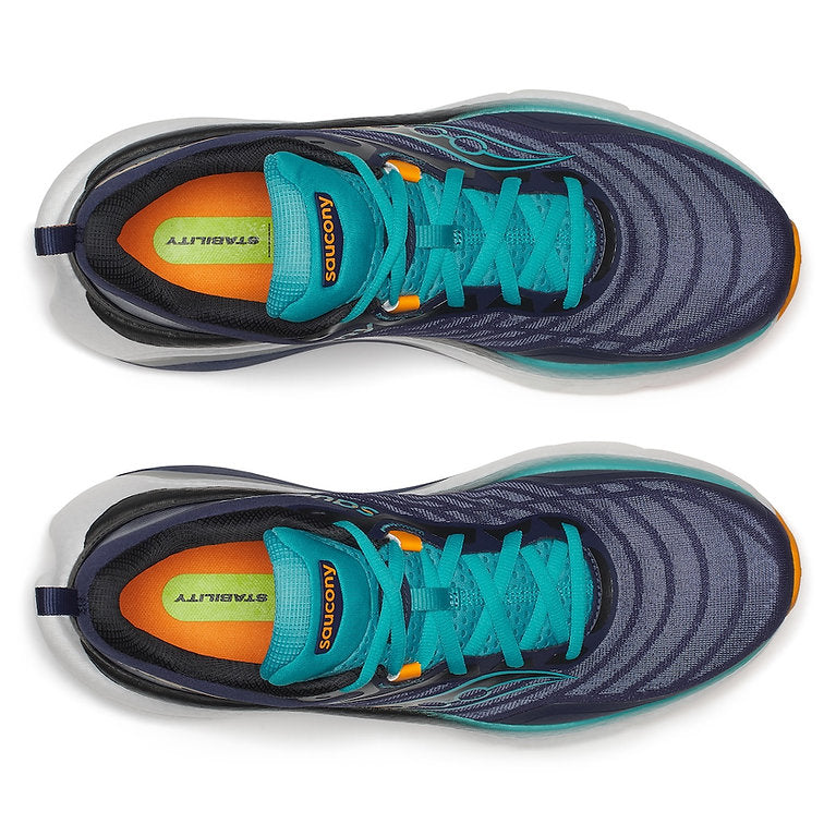 Saucony Omni ST 23 Men's Running Shoes, Naval/Tranquil