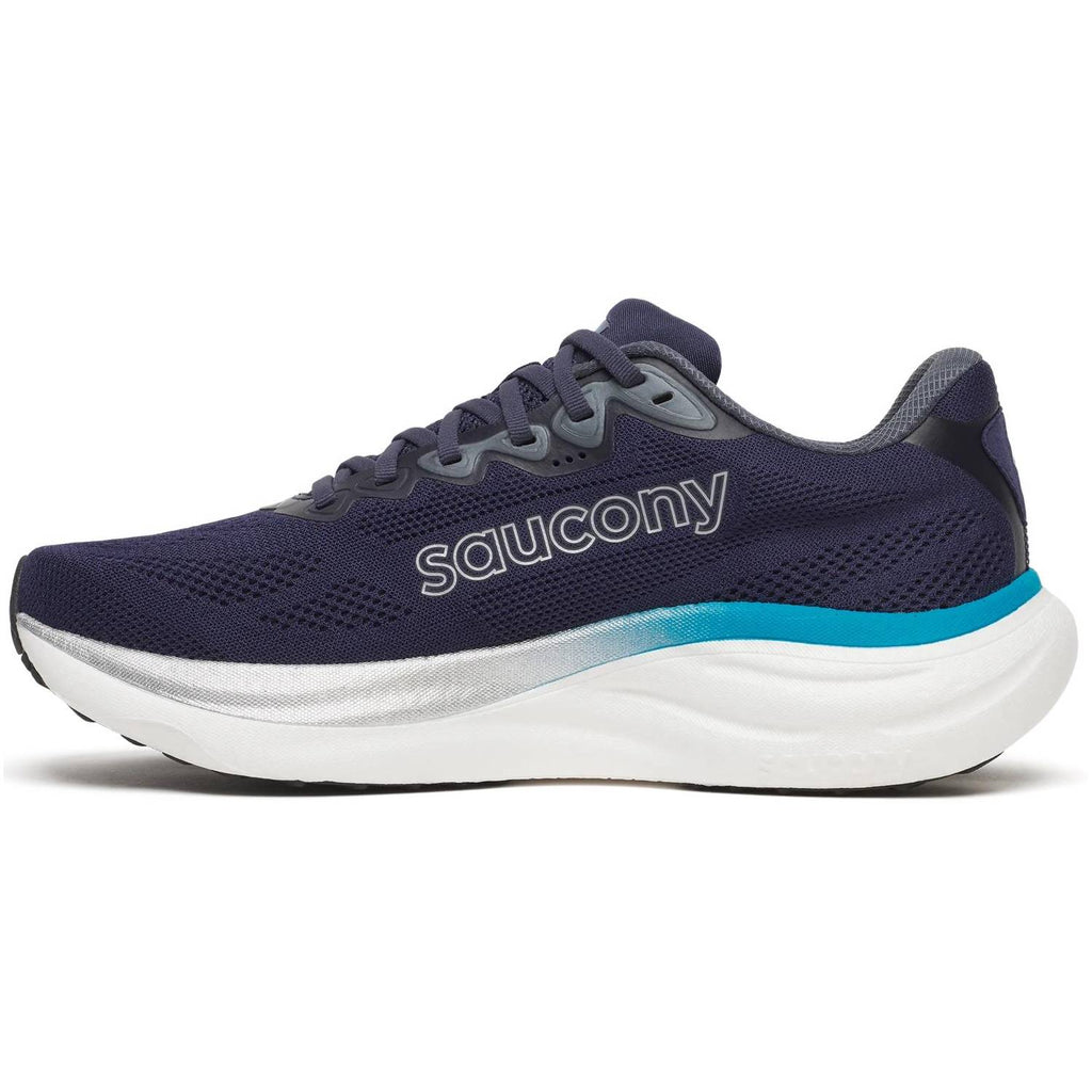 Saucony Ride 19 Men's Running Shoes, Naval/Cobalt