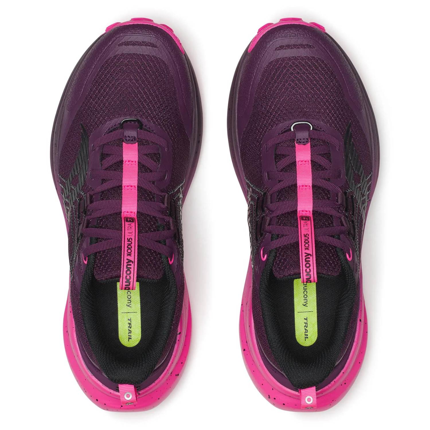 Saucony Xodus Ultra 4 Women's Trail Running Shoes, Eggplant/Shock