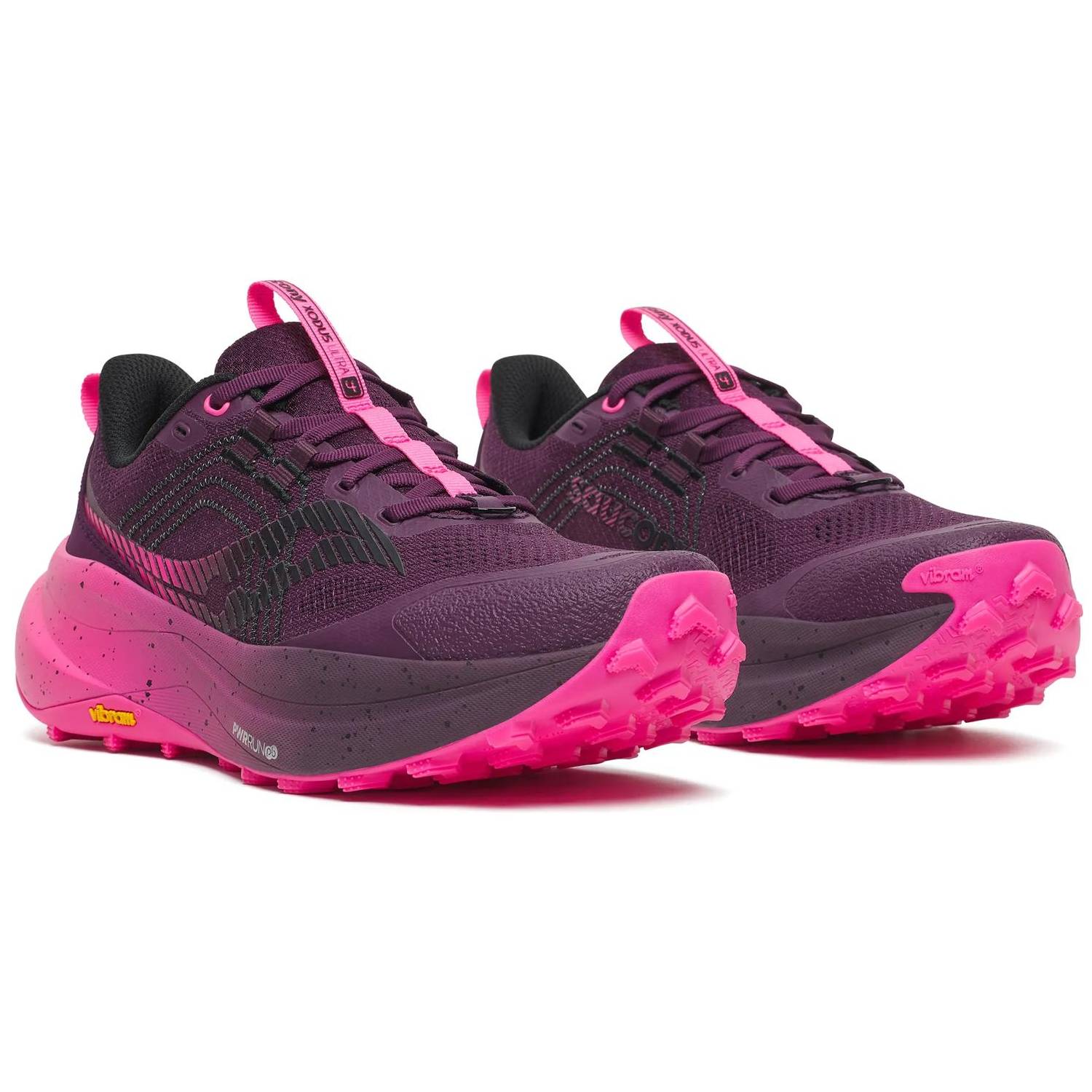 Saucony Xodus Ultra 4 Women's Trail Running Shoes, Eggplant/Shock