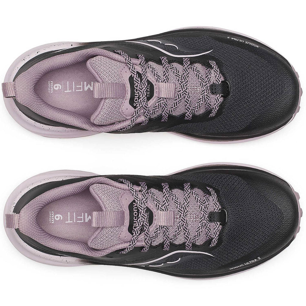 Saucony Xodus Ultra 3 Women's Trail Running Shoes, Black/Quail