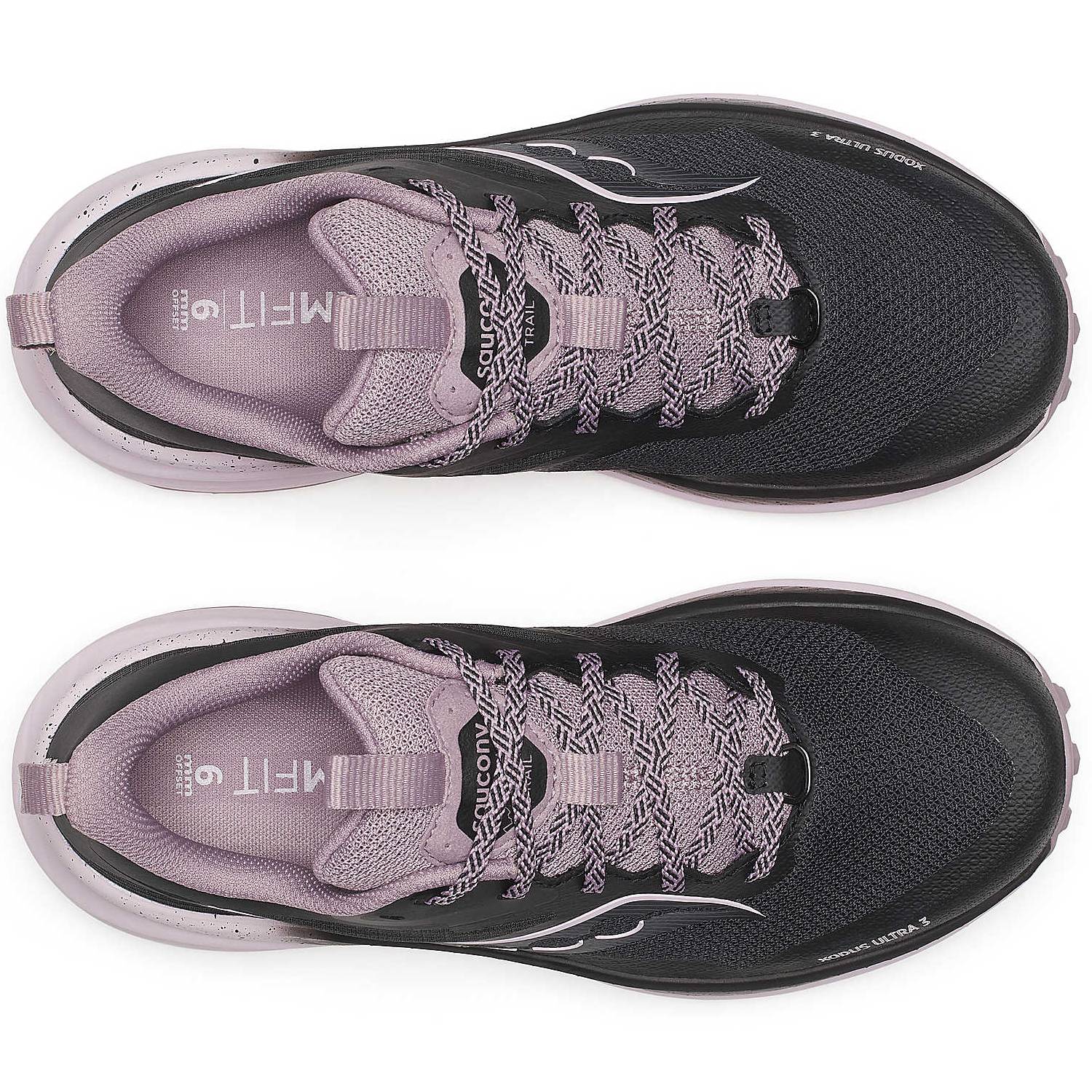 Saucony Xodus Ultra 3 Women's Trail Running Shoes, Black/Quail