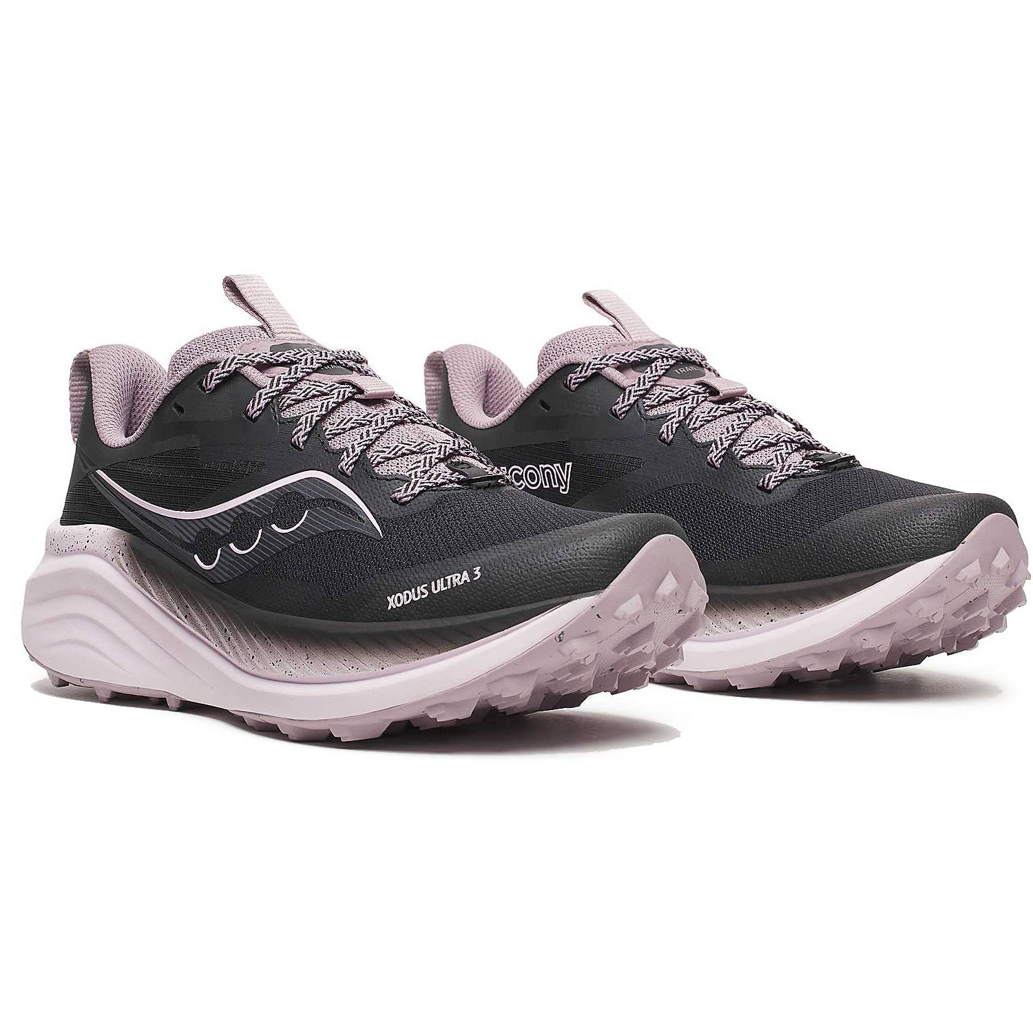 Saucony Xodus Ultra 3 Women's Trail Running Shoes, Black/Quail