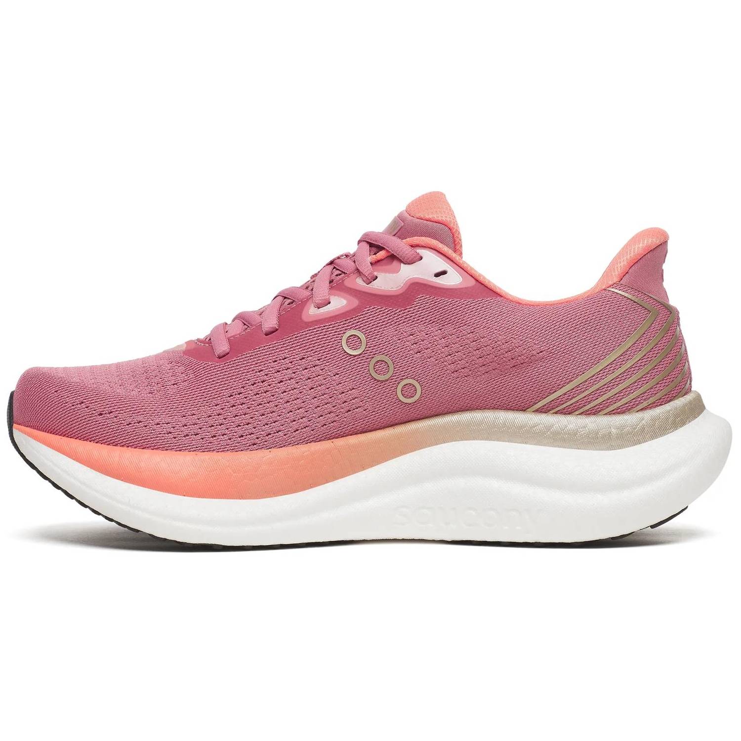 Saucony Triumph 23 Women's Running Shoes, Mauve/Black
