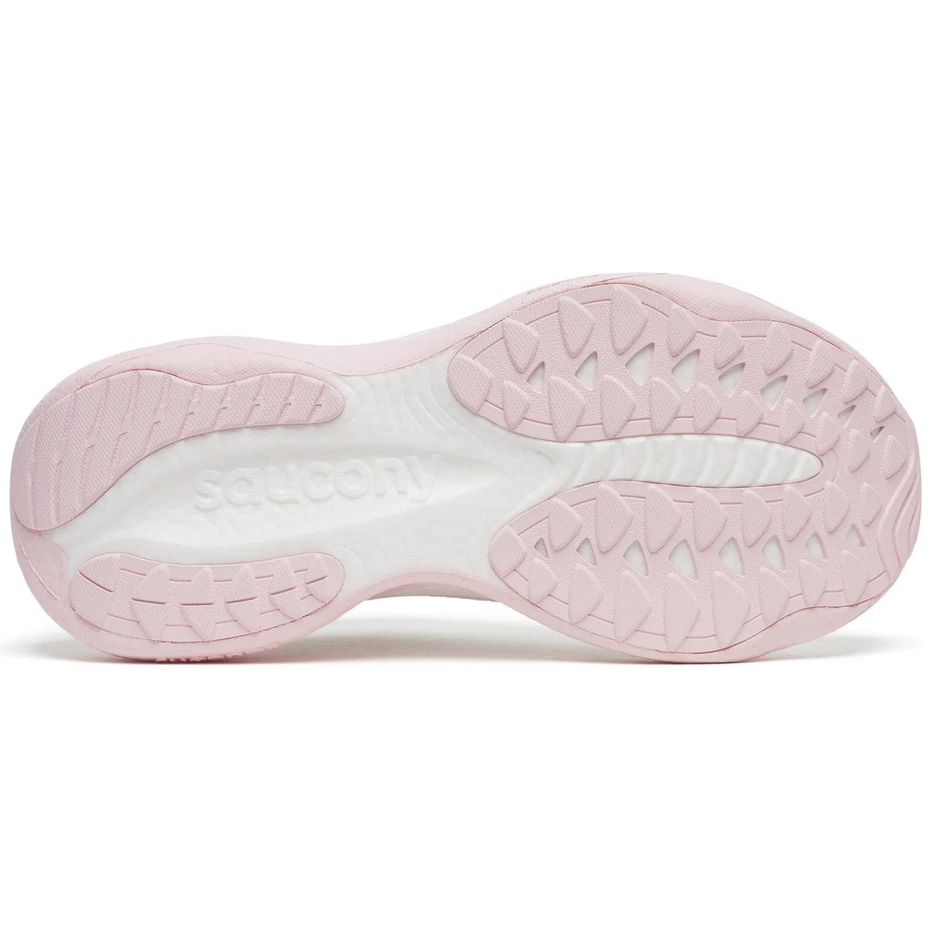 Saucony Ride 19 Women's Running Shoes, White/Silk