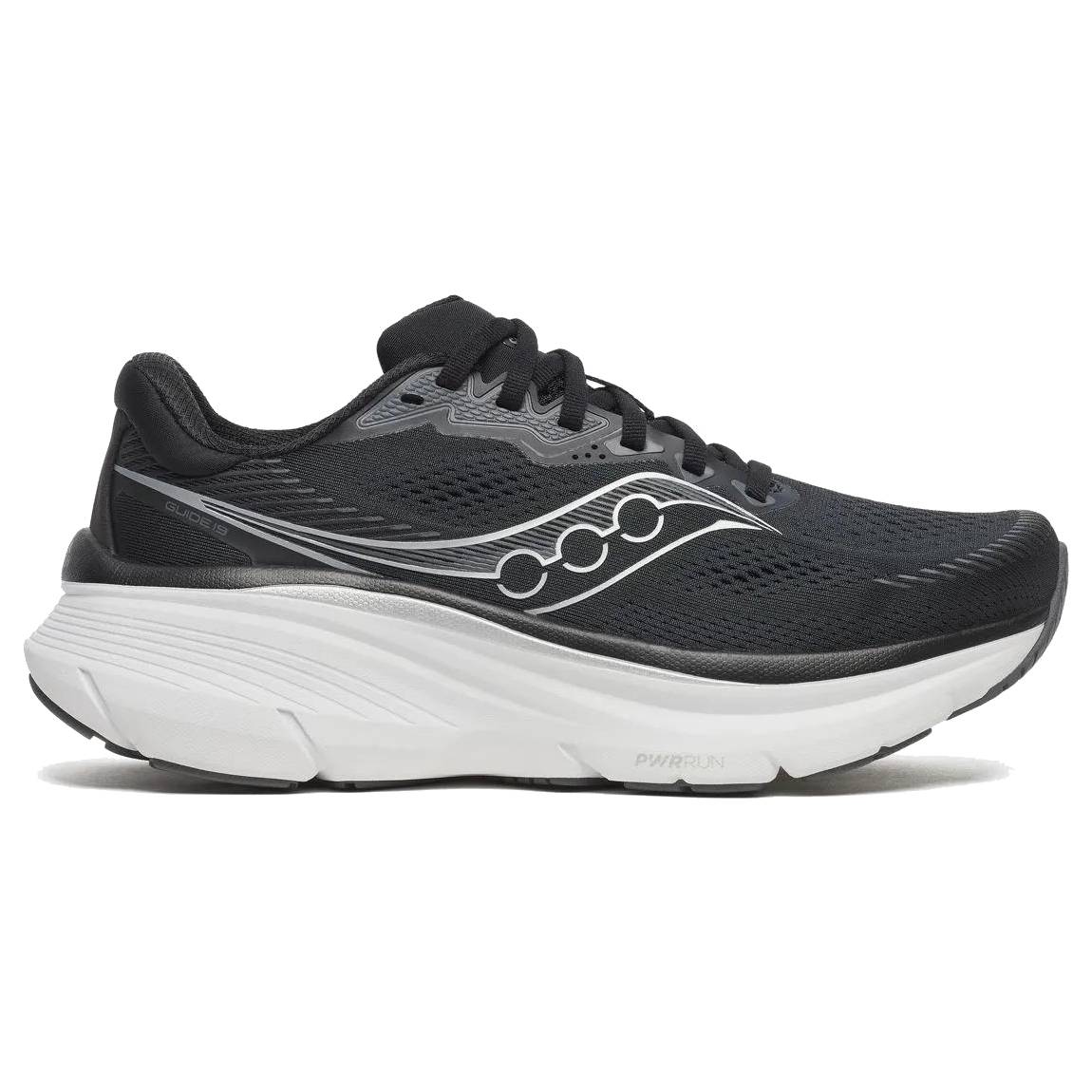 Saucony Guide 19 Women's Running Shoes, Black/Silver Main image