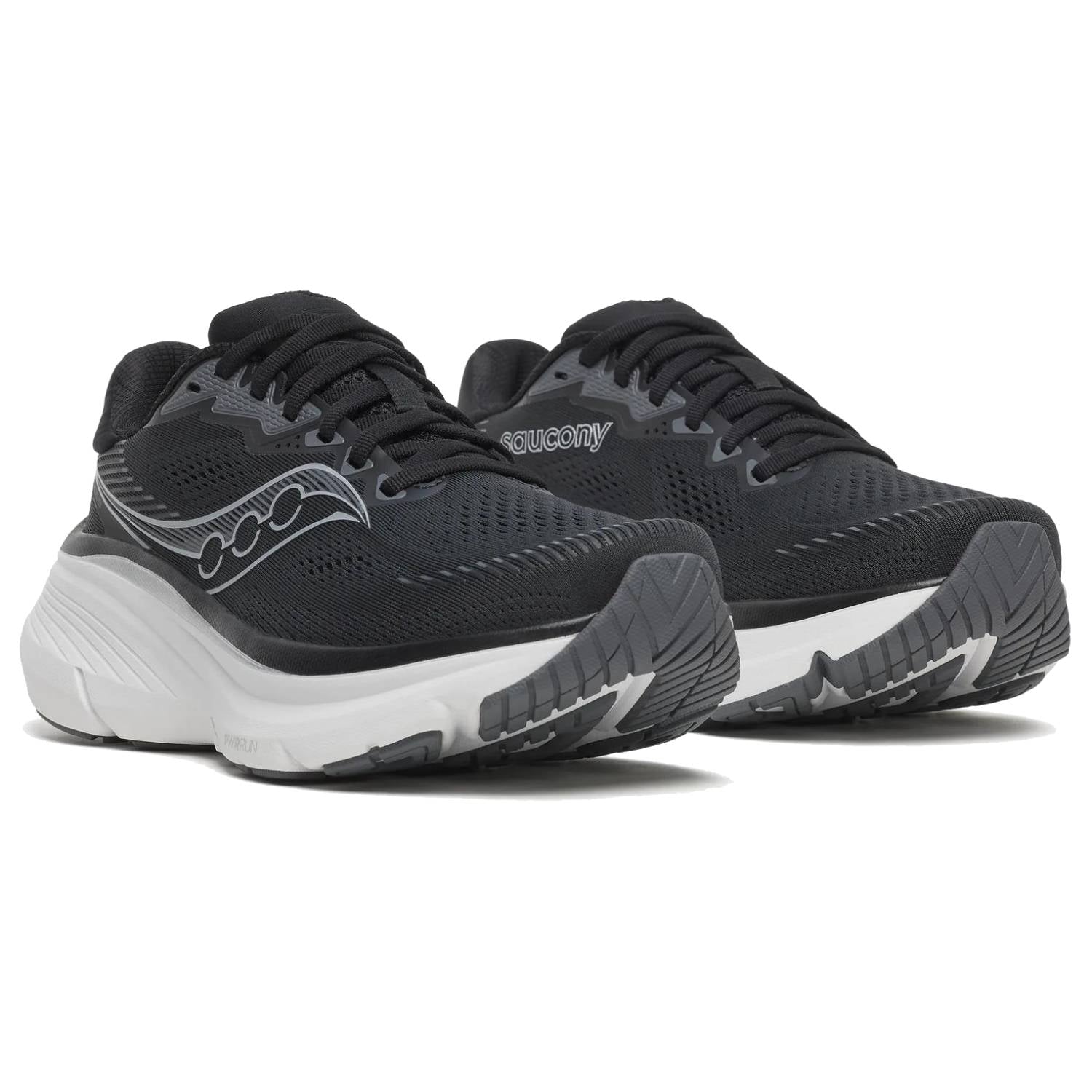 Saucony Guide 19 Women's Running Shoes, Black/Silver