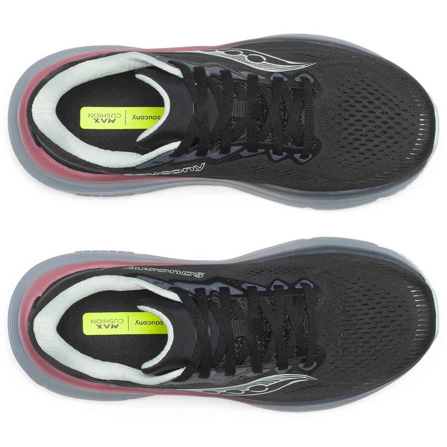 Saucony Guide 19 Women's Running Shoes, Black/Calm