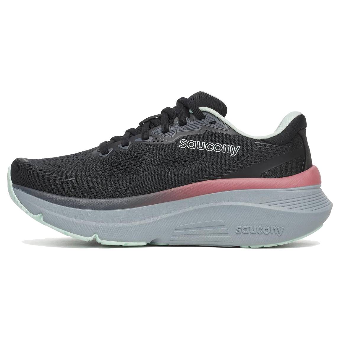 Saucony Guide 19 Women's Running Shoes, Black/Calm
